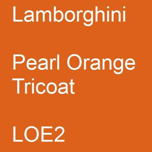 Lamborghini, Pearl Orange Tricoat, LOE2.